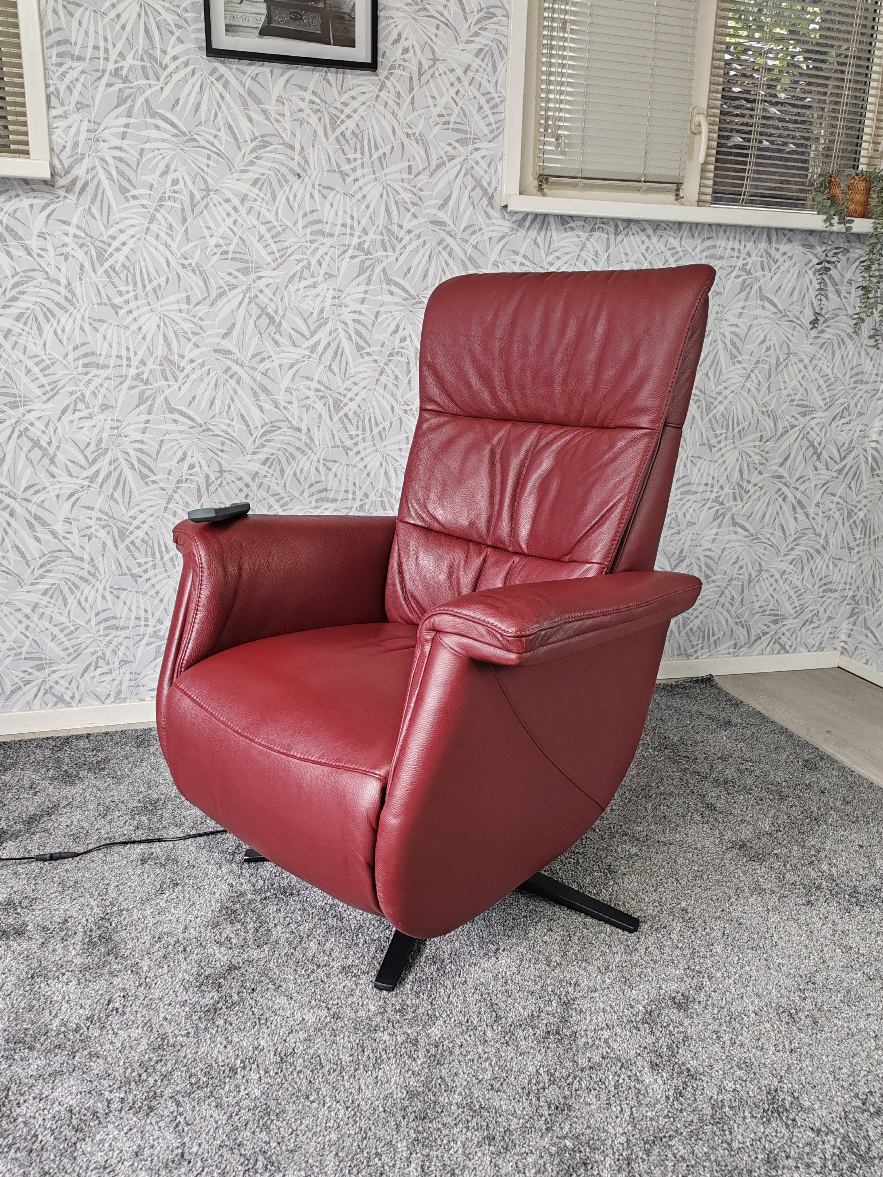Meubelzorg leren sta op stoel relax fauteuil