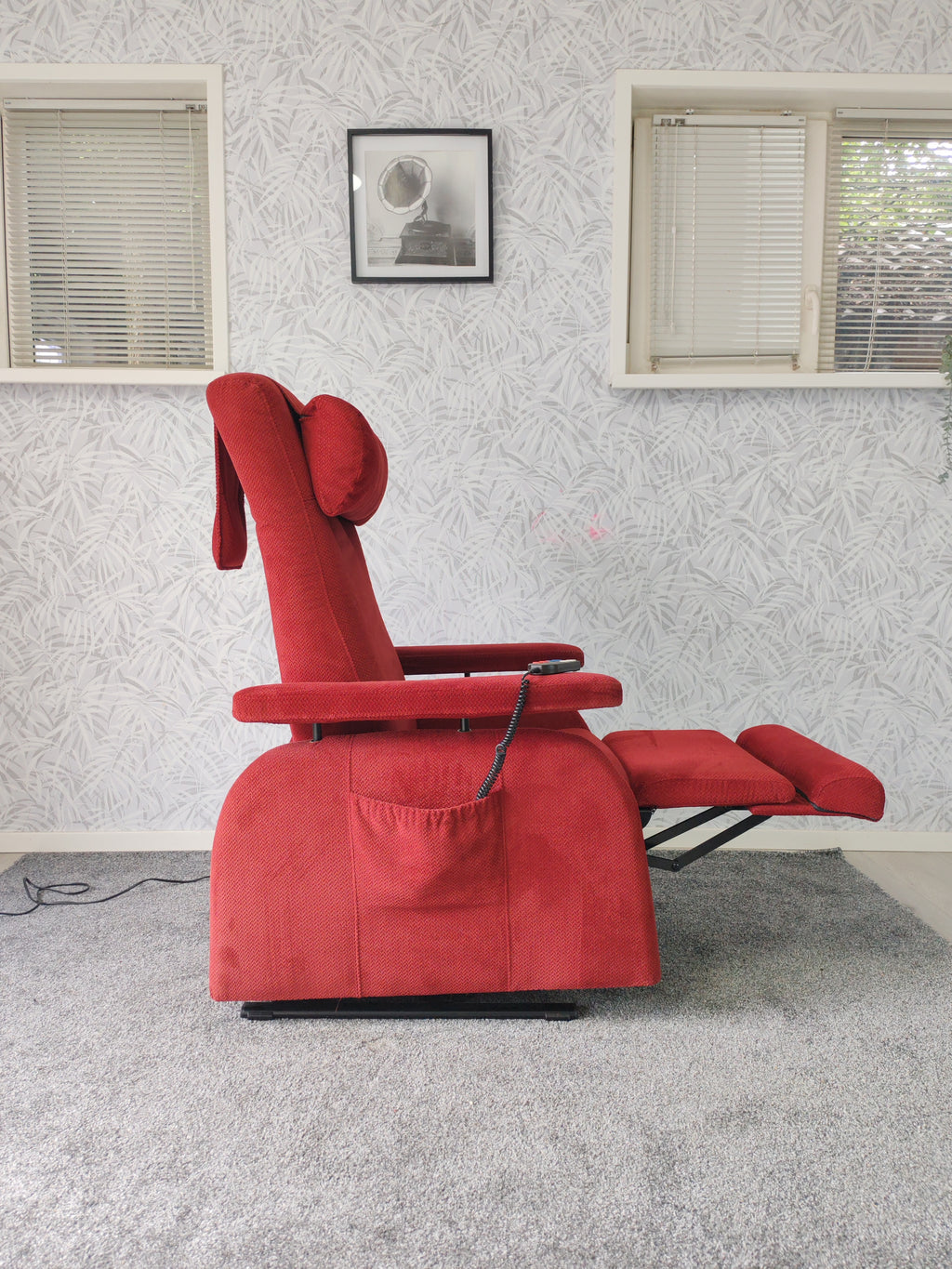 Doge sta op stoel relax fauteuil