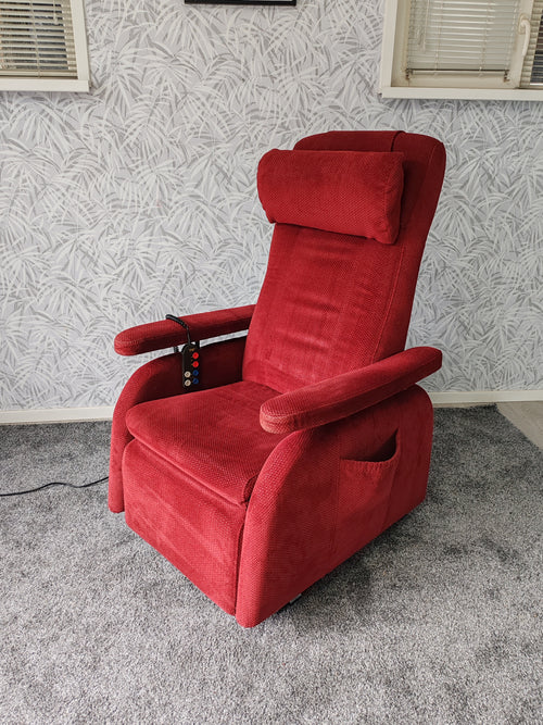 Doge sta op stoel relax fauteuil
